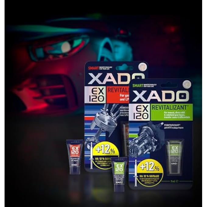 Xado XA 10335 D REVITALIZANT EX120 FOR GASOLINE AND LPG ENGINES (BLISTER PACKAGE, TUBE 9 ML) - Image 3